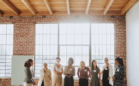 Businesswoman in a business conference
